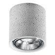 CULLO Betongtaklampa - Minimalistisk Industriell Design - Hållbar Grå Betong - GU10 Lampa Kompatibel - Lätt att Rengöra - Universell Montering Carvallo