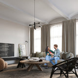 DUOMO 5 Industriell Taklampa - Svart Pulverlackerad Stål - Loftdesign Carvallo