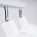 ELBA Taklampa - 3-Ljus Vit - Minimalistisk Justerbar Design - LED Kompatibel - Energisnål - Idealisk för Moderna Interiörer Carvallo