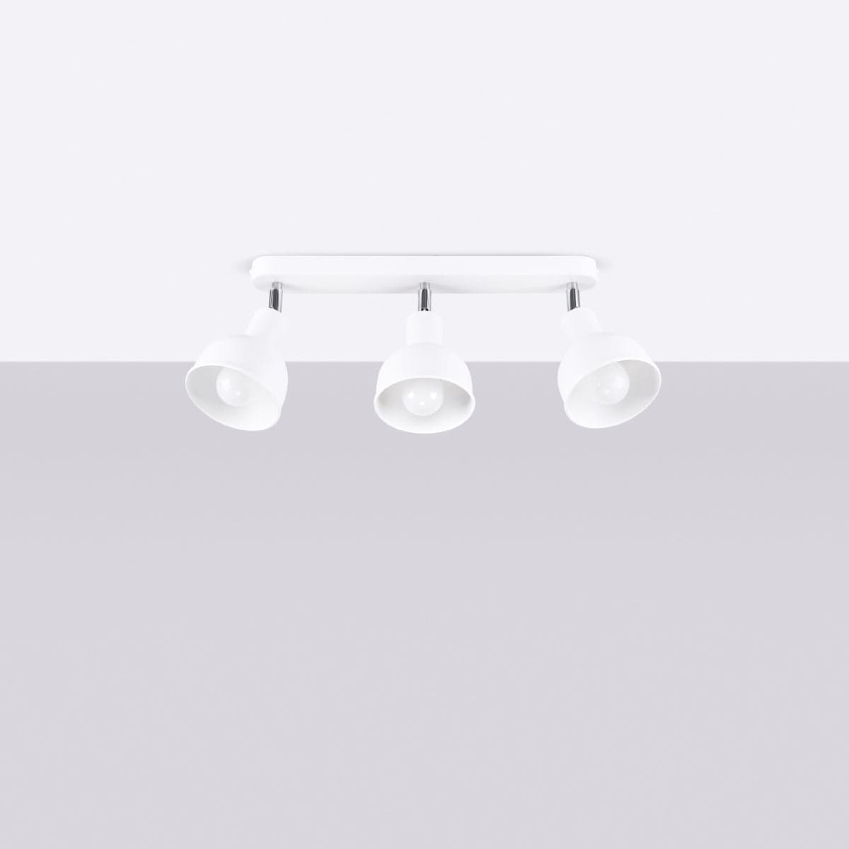 ELBA Taklampa - 3-Ljus Vit - Minimalistisk Justerbar Design - LED Kompatibel - Energisnål - Idealisk för Moderna Interiörer Carvallo