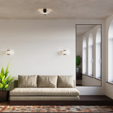 Emilio Vägghängd Lampa - Trä & Matt Glas - E14 Max 10W - Varm Atmosfärisk Belysning Carvallo