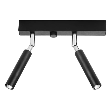 Eyetech Spot Taklampa - 2-Ljus Svart - Justerbar Riktning - Industriell Design - Pulverlackerad Stål - Utbytbara G9 Glödlampor - Loft Stil Belysning Carvallo