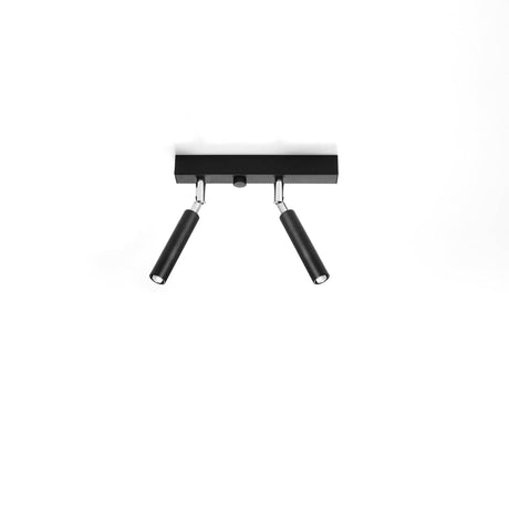 Eyetech Spot Taklampa - 2-Ljus Svart - Justerbar Riktning - Industriell Design - Pulverlackerad Stål - Utbytbara G9 Glödlampor - Loft Stil Belysning Carvallo