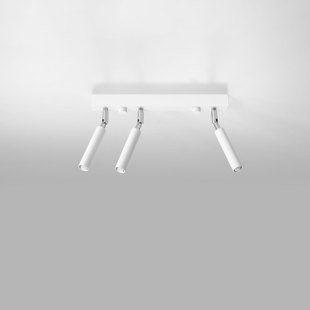 Eyetech Spot Taklampa - 3-Ljus Vit - Justerbar Riktning - Minimalistisk Design - Pulverbetsad Stål - Utbytbara G9 Lampa - Loft Stil Belysning Carvallo