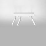 Eyetech Spot Taklampa - 3-Ljus Vit - Justerbar Riktning - Minimalistisk Design - Pulverbetsad Stål - Utbytbara G9 Lampa - Loft Stil Belysning Carvallo