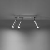 Eyetech Spot Taklampa - 3-Ljus Vit - Justerbar Riktning - Minimalistisk Design - Pulverbetsad Stål - Utbytbara G9 Lampa - Loft Stil Belysning Carvallo