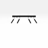 Eyetech Spot Ceiling Light - 4-Lamps svart - Justerbar riktning - Minimalistisk design - Pulverlackerad stål - Utbytbara G9-lampor - Loftstil belysning Carvallo