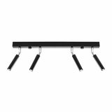 Eyetech Spot Ceiling Light - 4-Lamps svart - Justerbar riktning - Minimalistisk design - Pulverlackerad stål - Utbytbara G9-lampor - Loftstil belysning Carvallo