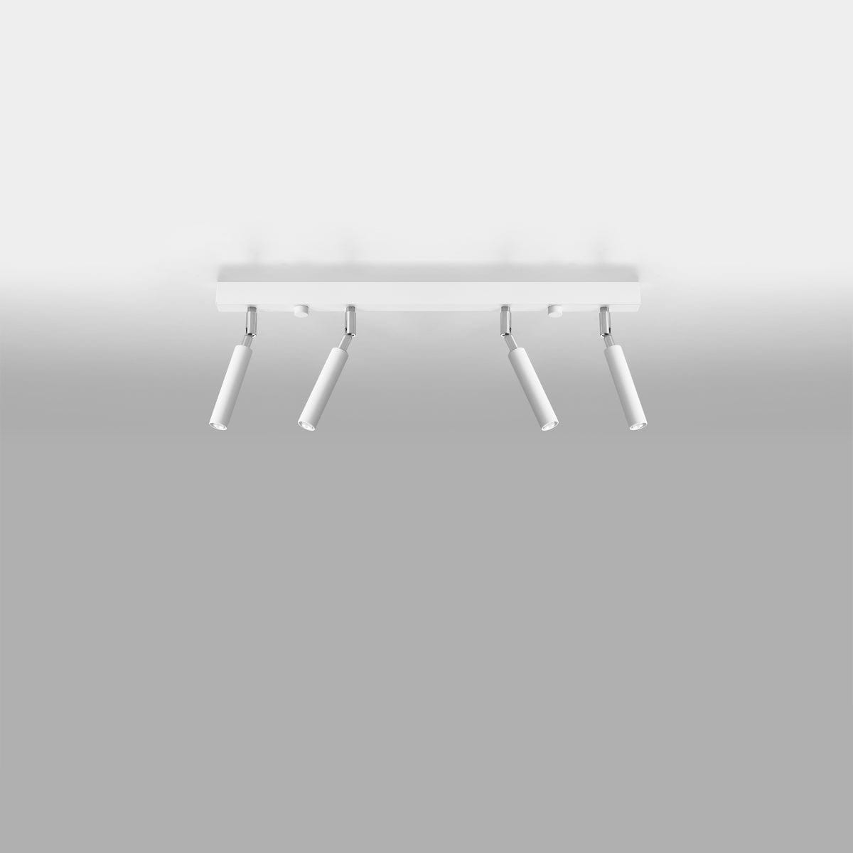 Eyetech Spottaklampa - 4-Ljus Vit - Justerbar Riktning - Minimalistisk Design - Pulverlackerad Stål - Utbytbara G9 Lampor - Loftstil Belysning Carvallo