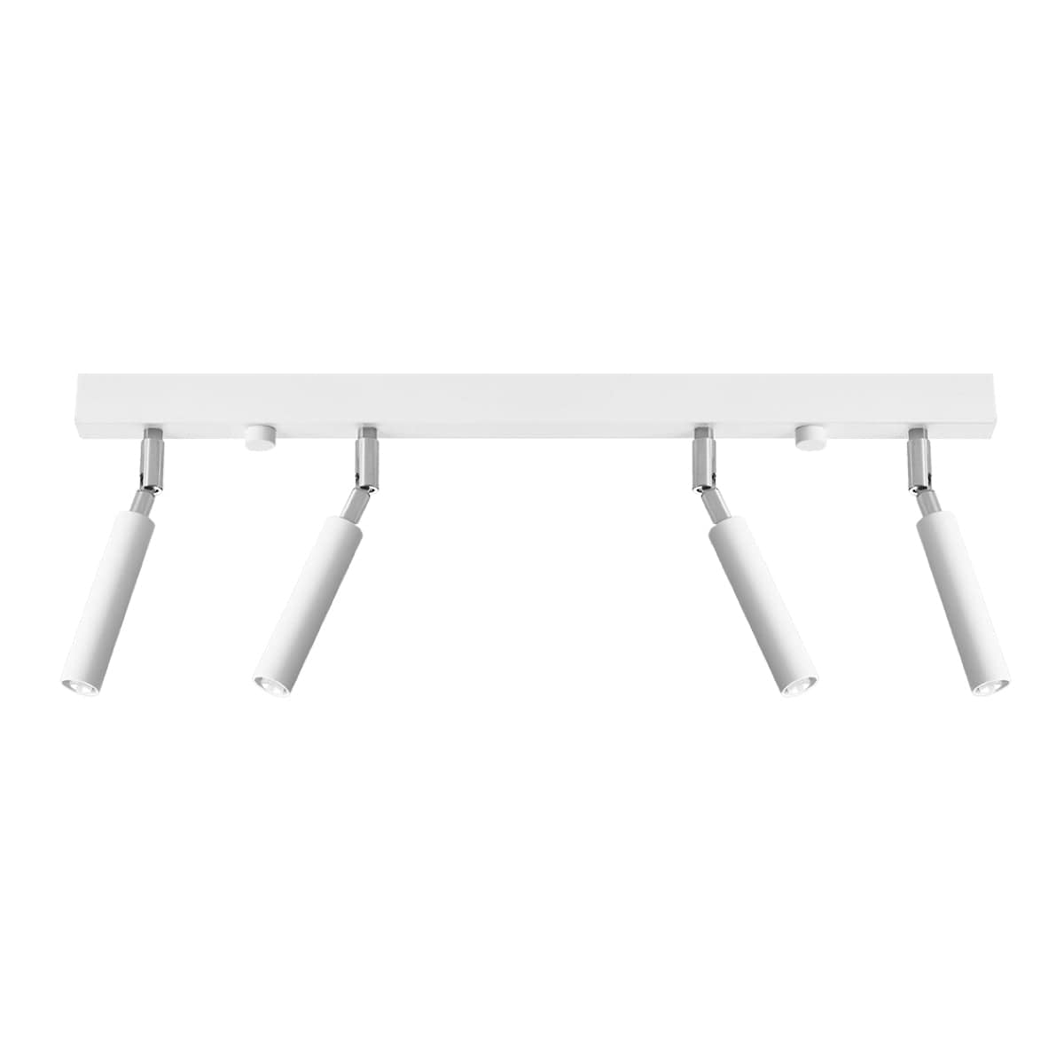 Eyetech Spottaklampa - 4-Ljus Vit - Justerbar Riktning - Minimalistisk Design - Pulverlackerad Stål - Utbytbara G9 Lampor - Loftstil Belysning Carvallo