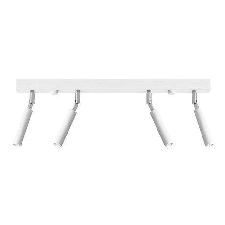 Eyetech Spottaklampa - 4-Ljus Vit - Justerbar Riktning - Minimalistisk Design - Pulverlackerad Stål - Utbytbara G9 Lampor - Loftstil Belysning Carvallo