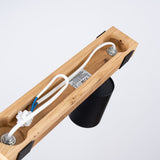 Fager Taklampa - 2-Ljus Svart - Riktad Belysning - Naturligt Trä & Metall - Justerbara Skärmar - Skandinavisk Minimalistisk Design - Energibesparande Carvallo