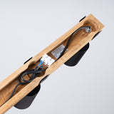 Fager Taklampa - 3-Ljus Svart - Riktad Belysning - Naturligt Trä & Metall - Justerbara Skärmar - Skandinavisk Minimalistisk Design - Energikapabel Carvallo