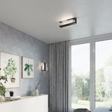 Feniks Modern Taklampa - E27 - Trä & Glas - Wenge - 43x43x12 cm Carvallo