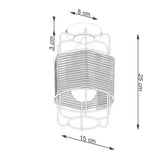 Gizur Taklampa - Modern Loft Stil - Svart Stål och Naturligt Trä - Varmt Ljus med Dekorativ Glödlampa - Mångsidig för Alla Interiörer - Unik Design Accent Carvallo