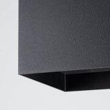 Hati Taklampa - Industriell Loftstil - Minimalistisk Svart Design - Lätt Gipscements Konstruktion - Lättunderhållen och Lampa Ersättande - Kompakt för Mångsidiga Arrangemang Carvallo