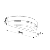 Helios Keramisk Vägglampa - Vit - Modern & Elegant Design - E27 Carvallo