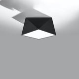 HEXA Svart Taklampa - Modern Geometrisk Design - E27 Lampa Kompatibilitet - 3 Färgval - Elegant & Funktionell Belysning för Alla Rum Carvallo