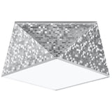 HEXA Silver Taklampa - Geometrisk Modern Design - E27 Glödlampa Kompatibilitet - 3 Färgval - Snygg & Funktionell Belysning för Allt Inredning Carvallo