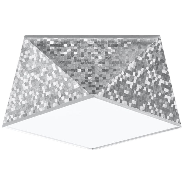 HEXA Silver Taklampa - Geometrisk Modern Design - E27 Glödlampa Kompatibilitet - 3 Färgval - Snygg & Funktionell Belysning för Allt Inredning Carvallo