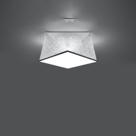 HEXA Silver Taklampa - Geometrisk Modern Design - E27 Glödlampa Kompatibilitet - 3 Färgval - Snygg & Funktionell Belysning för Allt Inredning Carvallo