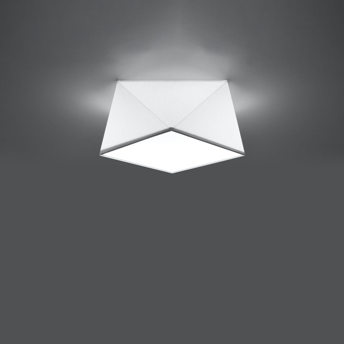 HEXA Vit Taklampa - Modern Geometrisk Design - E27 Lampa Kompatibilitet - 3 Färgval - Stilig & Funktionell Belysning för Alla Rum Carvallo