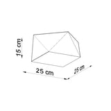 HEXA Vit Taklampa - Modern Geometrisk Design - E27 Lampa Kompatibilitet - 3 Färgval - Stilig & Funktionell Belysning för Alla Rum Carvallo