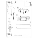 Horus Taklampa - Svart - 2xE27 LED - Modern PVC Armatur Carvallo