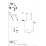 KEKE 10 Ek Taklampa - Minimalistisk Trädesign - Hållbar Loft Stil Belysning - Justerbar Lampfärg och Effekt Carvallo