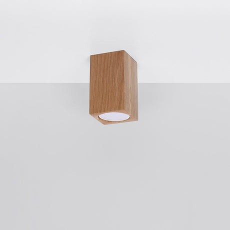 KEKE 10 Ek Taklampa - Minimalistisk Trädesign - Hållbar Loft Stil Belysning - Justerbar Lampfärg och Effekt Carvallo
