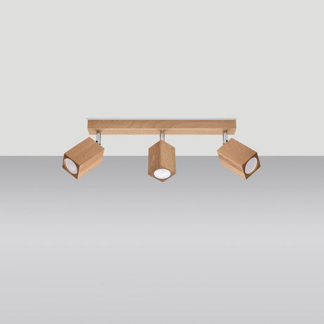 KEKE 3 Ek Taklampa - Modern Minimalistisk Belysning - Loft Stil Trädesign - Hållbara och Justerbara Lampa Alternativ Carvallo