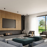 LAGOS 10 Svart Taklampa - Modern Minimalistisk Design - Hållbar Stål - Lätt Installation - GU10 Lampa Kompatibel Carvallo