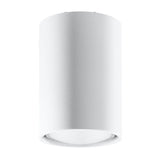 LAGOS 10 Vit Taklampa - Minimalistisk Modern Design - Hållbar Stål - Lätt att Installera - GU10 Lampa Kompatibel Carvallo