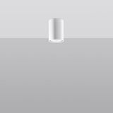 LAGOS 10 Vit Taklampa - Minimalistisk Modern Design - Hållbar Stål - Lätt att Installera - GU10 Lampa Kompatibel Carvallo