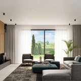 LAGOS 20 Svart Taklampa - Modern Cylindrisk Design - Hållbar Stål - Lätt Installation - GU10 Lampa Kompatibel Carvallo