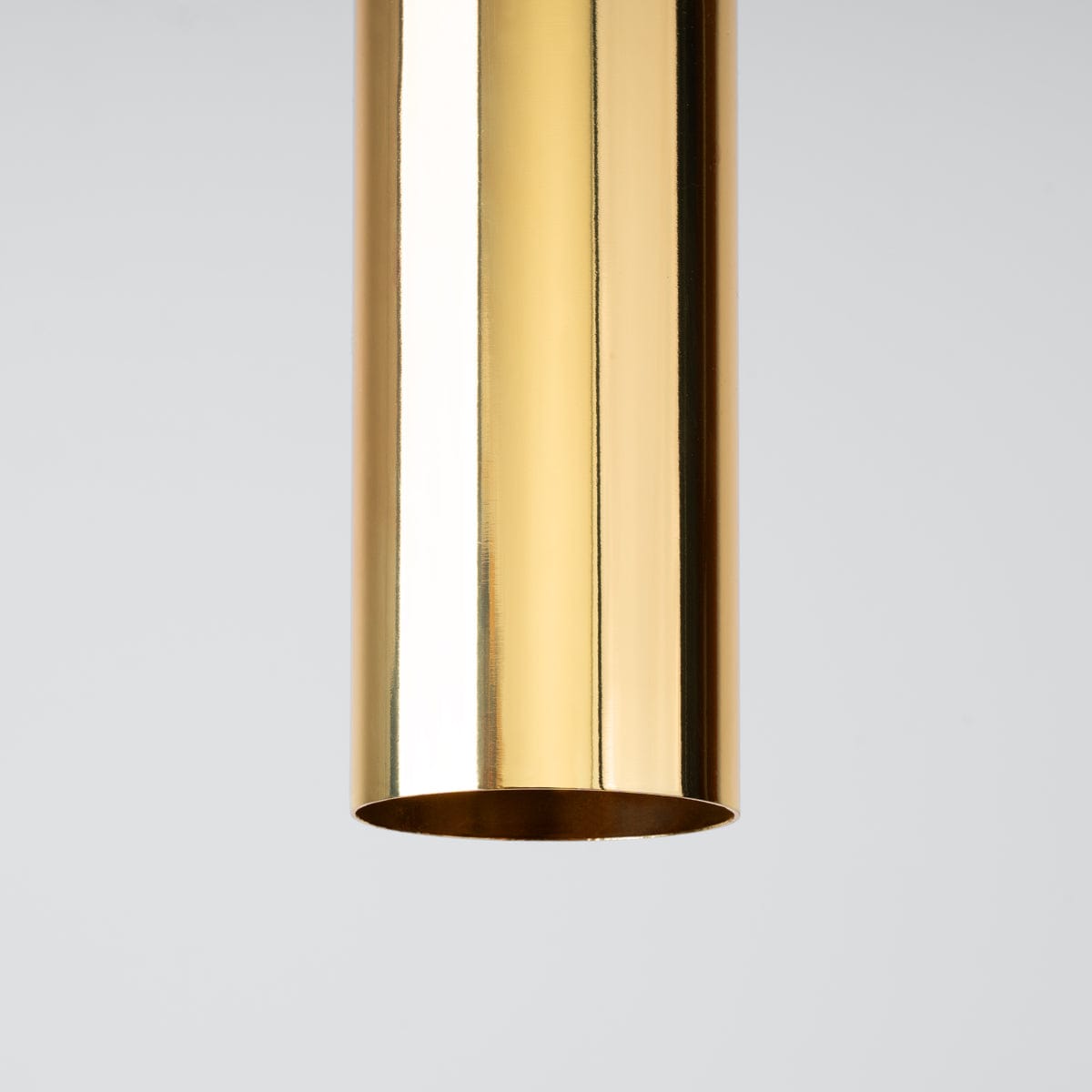 LAGOS 30 Polerad Guld Taklampa - Modern Minimalistisk Design - Justerbar Höjd - Hållbart Stål - GU10 Lampa Kompatibel Carvallo