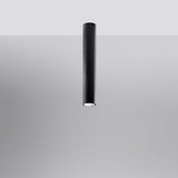 LAGOS 40 Svart Taklampa - Modern Minimalistisk Design - Hållbar Stål - Lätt Installation - GU10 Lampa Kompatibel Carvallo