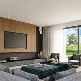 LAGOS 40 Vit Taklampa - Modern Minimalistisk Design - Hållbart Stål - Lätt Installation - GU10 Glödlampa Kompatibel Carvallo