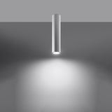 LAGOS 40 Vit Taklampa - Modern Minimalistisk Design - Hållbart Stål - Lätt Installation - GU10 Glödlampa Kompatibel Carvallo