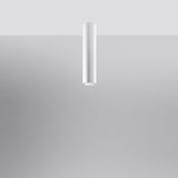 LAGOS 40 Vit Taklampa - Modern Minimalistisk Design - Hållbart Stål - Lätt Installation - GU10 Glödlampa Kompatibel Carvallo