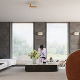 LAPPO Naturlig Trä Taklampa - Skandinavisk Design - Matt Glas Skärm - E27 Lampa Kompatibel - Lätt att Rengöra - Varm Ambient Belysning Carvallo