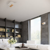 LAPPO Naturlig Trä Taklampa - Skandinavisk Design - Matt Glas Skärm - E27 Lampa Kompatibel - Lätt att Rengöra - Varm Ambient Belysning Carvallo