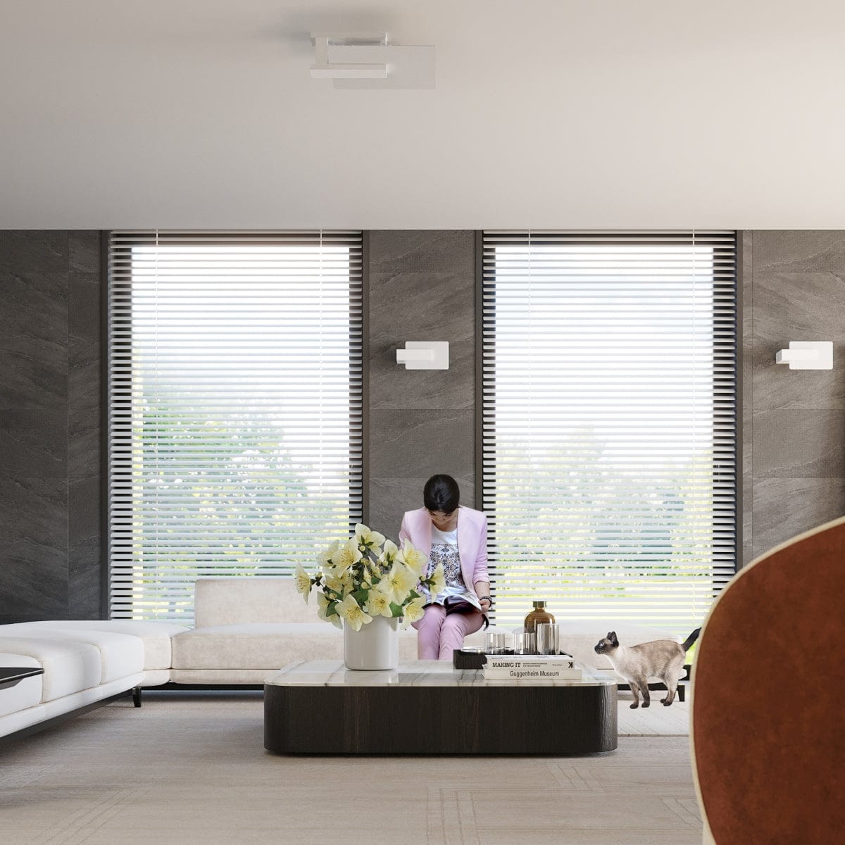 LAPPO Vit Trä Taklampa - Skandinavisk Design - Matt Glas Skärm - E27 Glödlampa Kompatibel - Lätt Att Rengöra - Mjuk Ambient Belysning Carvallo