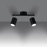 LEMMI 2 Svart Taklampa - Minimalistisk LED-belysning - Hög CRI - Justerbara armar - Energibesparande - 5-års garanti - Modern Interiörbelysning Carvallo