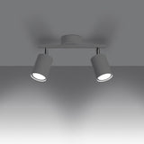 LEMMI 2 Vit Taklampa - Minimalistisk LED-belysning - Hög CRI - Justerbara Armar - Energisnålt - 5-årsgaranti - Modern Inredningsbelysning Carvallo