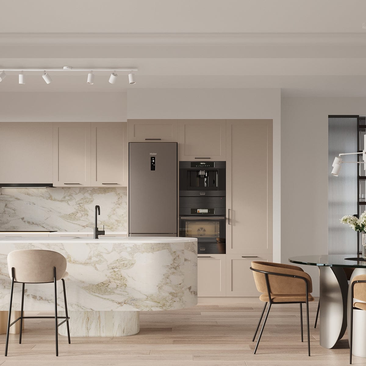 LEMMI Taklampa 4 L Vit - Minimalistisk Design - Justerbar Ljusvinkel - Smart Bulb Kompatibel - Lätt att Rengöra - Funktionell Belysning Carvallo