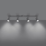 LEMMI Taklampa 4 L Vit - Minimalistisk Design - Justerbar Ljusvinkel - Smart Bulb Kompatibel - Lätt att Rengöra - Funktionell Belysning Carvallo