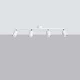 LEMMI Taklampa 4 L Vit - Minimalistisk Design - Justerbar Ljusvinkel - Smart Bulb Kompatibel - Lätt att Rengöra - Funktionell Belysning Carvallo