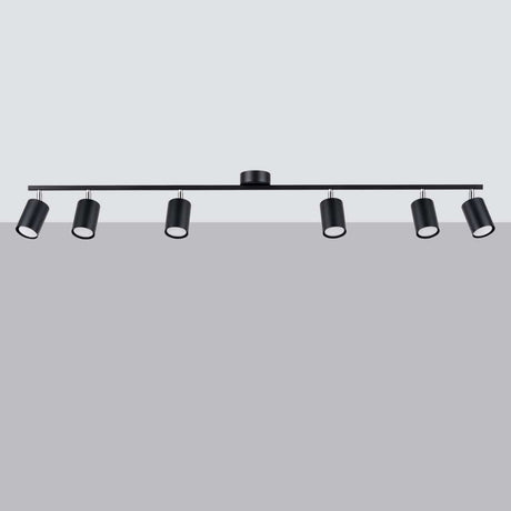 LEMMI Taklampa 6 L Svart - Minimalistisk Design - Justerbar Ljusvinkel - Smart Glödlampa Kompatibel - Lätt att Rengöra - Funktionell Belysning Carvallo