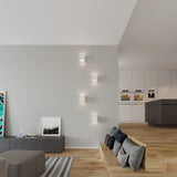 Leo Keramisk Vägglampa - Vit - Geometrisk Design - E27 - LED Kompatibel Carvallo